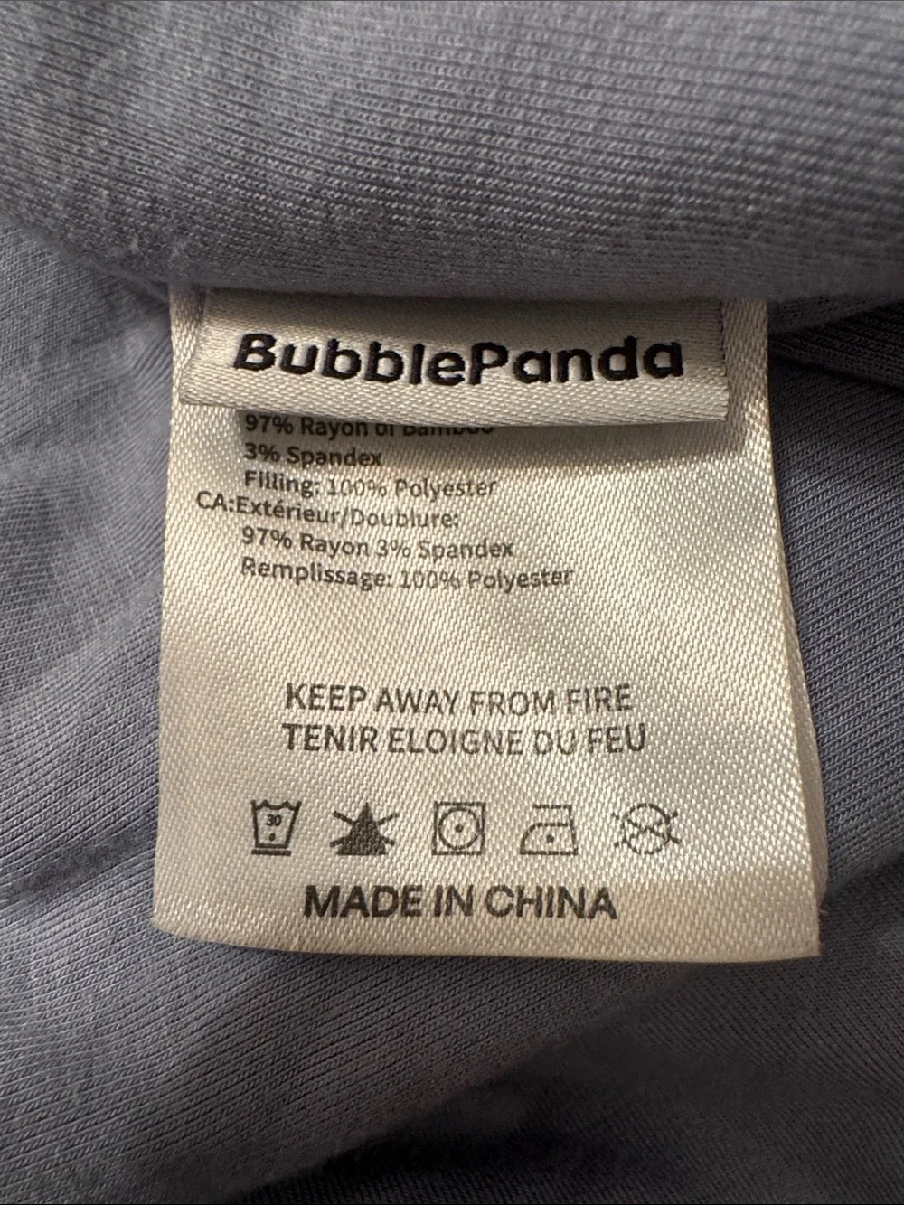 Bubble sack bamboo rayon